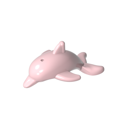 GDS-2101 - Animal, Dolphin, Jumping with Bottom Axle Holder [Plain]