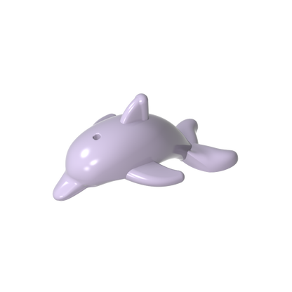 GDS-2101 - Animal, Dolphin, Jumping with Bottom Axle Holder [Plain]