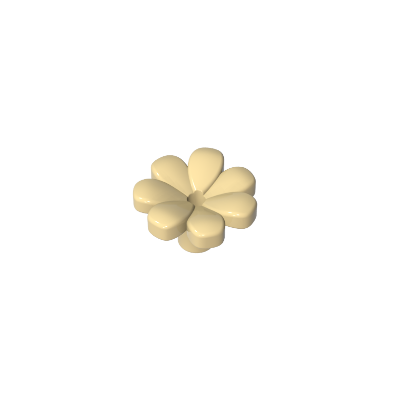 GDS-2118 - Plant, Flower, Minifig Accessory with 7 Thick Petals and Pin