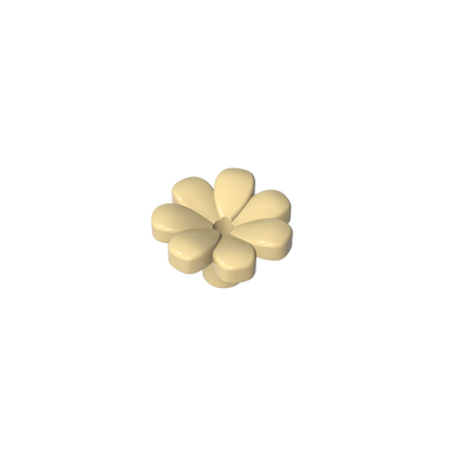GDS-2118 - Plant, Flower, Minifig Accessory with 7 Thick Petals and Pin
