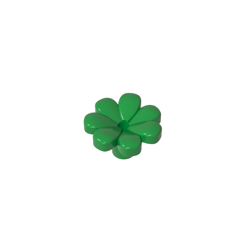 GDS-2118 - Plant, Flower, Minifig Accessory with 7 Thick Petals and Pin