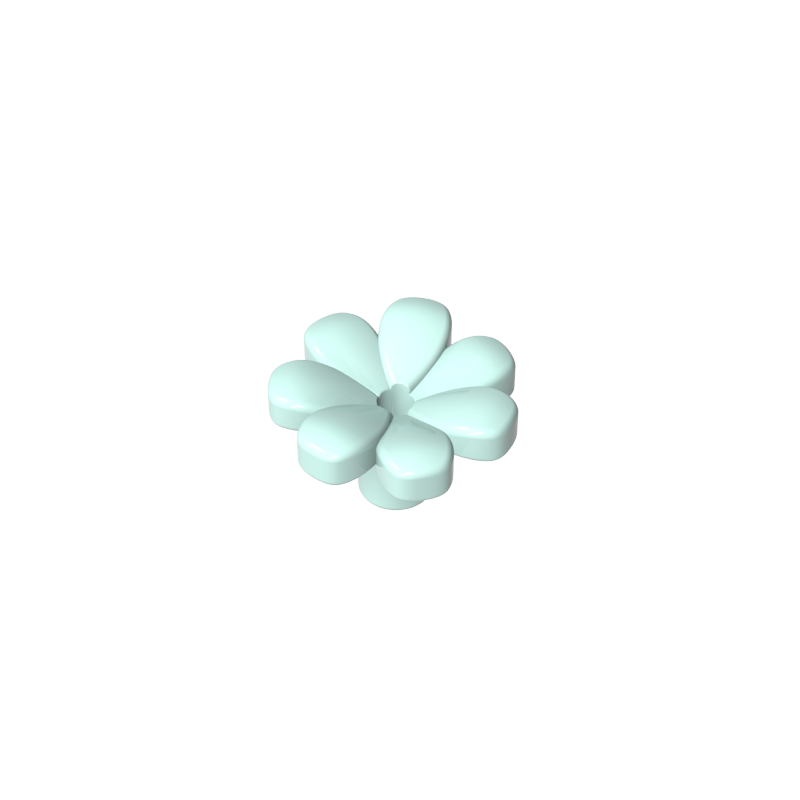 GDS-2118 - Plant, Flower, Minifig Accessory with 7 Thick Petals and Pin
