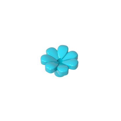 GDS-2118 - Plant, Flower, Minifig Accessory with 7 Thick Petals and Pin