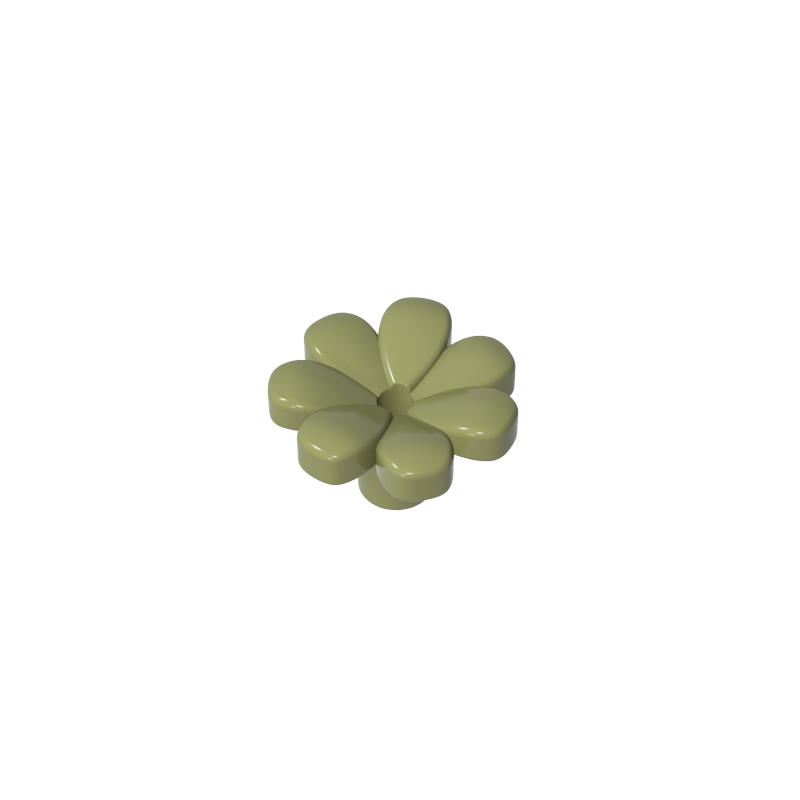 GDS-2118 - Plant, Flower, Minifig Accessory with 7 Thick Petals and Pin