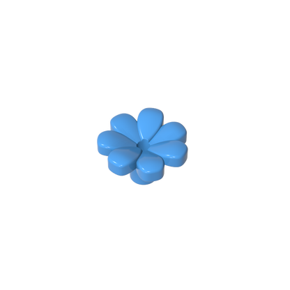 GDS-2118 - Plant, Flower, Minifig Accessory with 7 Thick Petals and Pin