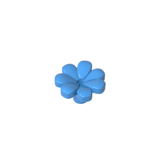 GDS-2118 - Plant, Flower, Minifig Accessory with 7 Thick Petals and Pin