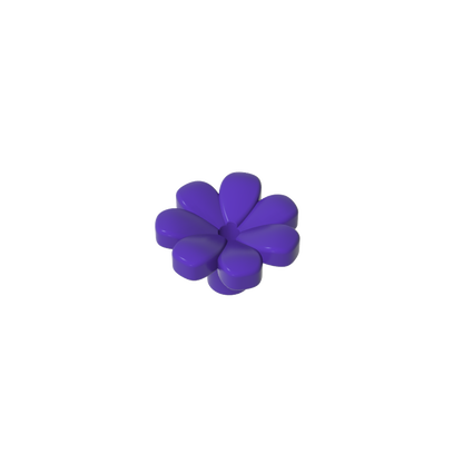 GDS-2118 - Plant, Flower, Minifig Accessory with 7 Thick Petals and Pin