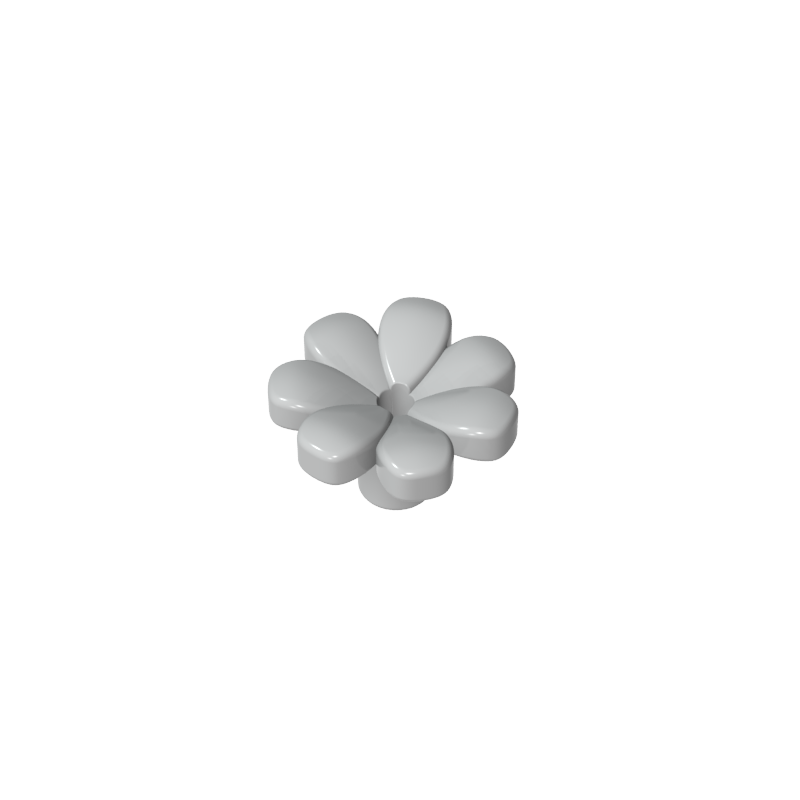 GDS-2118 - Plant, Flower, Minifig Accessory with 7 Thick Petals and Pin
