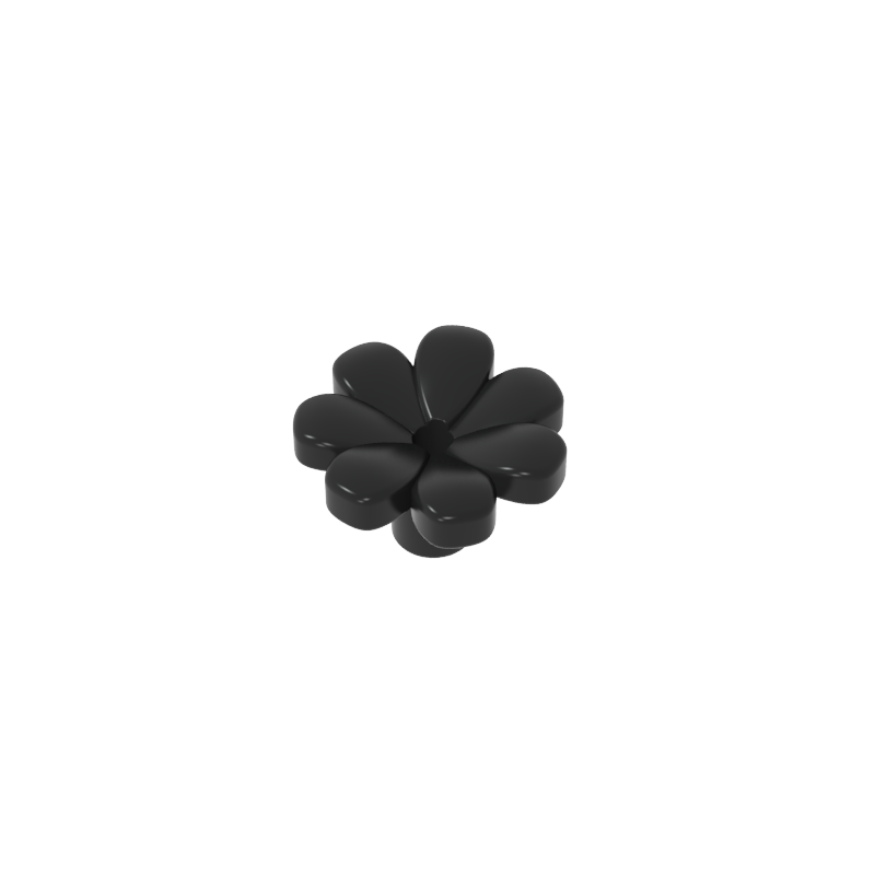 GDS-2118 - Plant, Flower, Minifig Accessory with 7 Thick Petals and Pin