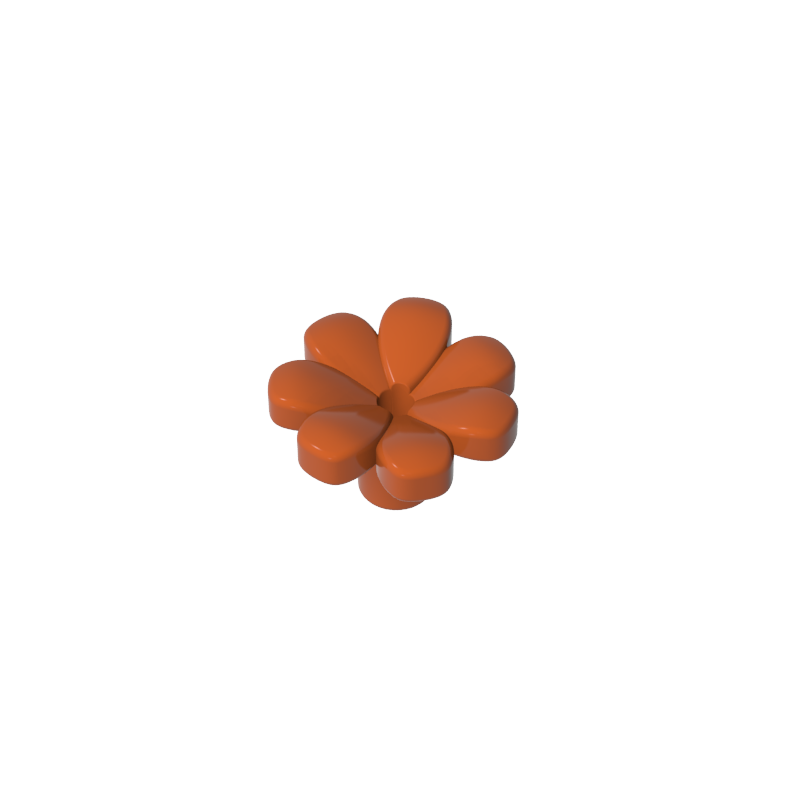 GDS-2118 - Plant, Flower, Minifig Accessory with 7 Thick Petals and Pin