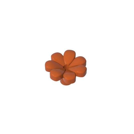 GDS-2118 - Plant, Flower, Minifig Accessory with 7 Thick Petals and Pin