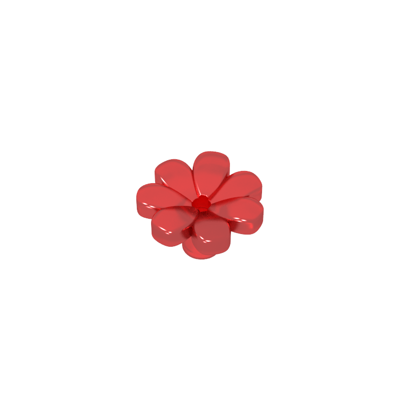 GDS-2118 - Plant, Flower, Minifig Accessory with 7 Thick Petals and Pin
