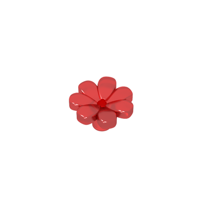 GDS-2118 - Plant, Flower, Minifig Accessory with 7 Thick Petals and Pin
