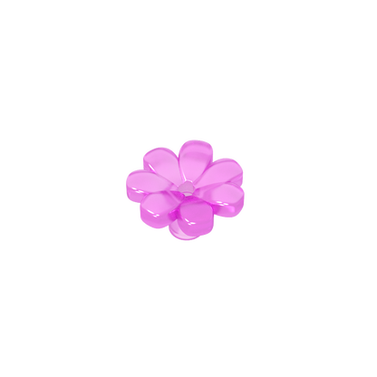 GDS-2118 - Plant, Flower, Minifig Accessory with 7 Thick Petals and Pin
