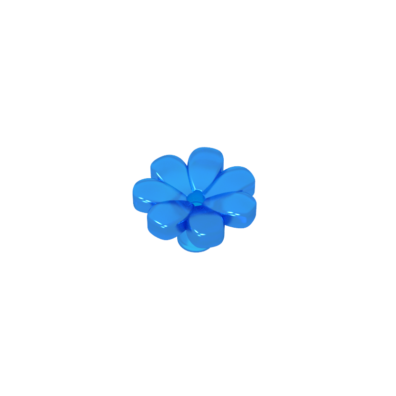 GDS-2118 - Plant, Flower, Minifig Accessory with 7 Thick Petals and Pin