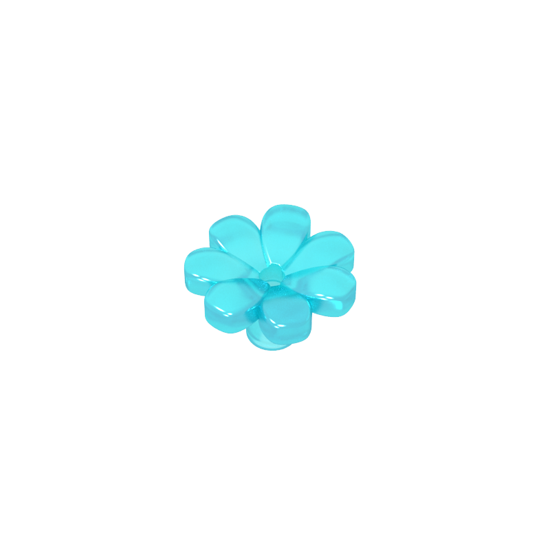 GDS-2118 - Plant, Flower, Minifig Accessory with 7 Thick Petals and Pin