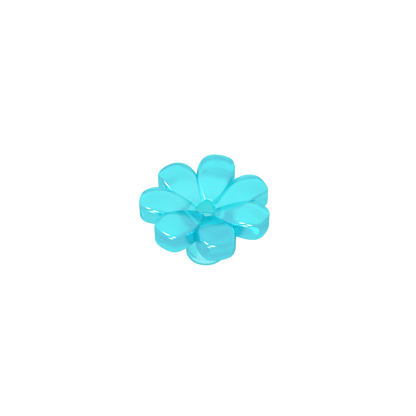 GDS-2118 - Plant, Flower, Minifig Accessory with 7 Thick Petals and Pin