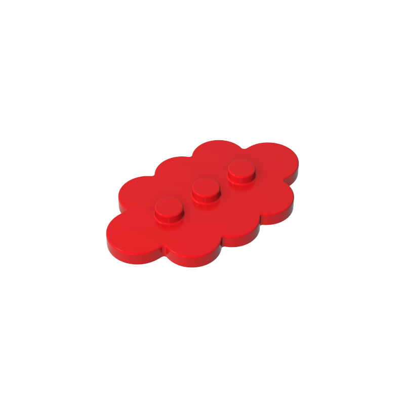 GDS-2138 - Plate Special 3 x 5 Cloud with 3 Center Studs