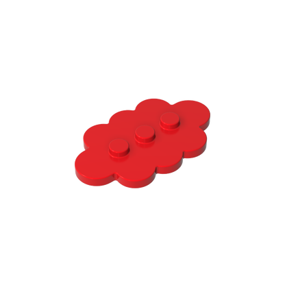 GDS-2138 - Plate Special 3 x 5 Cloud with 3 Center Studs
