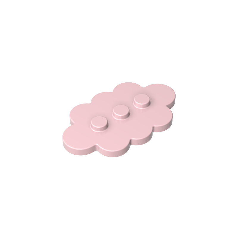 GDS-2138 - Plate Special 3 x 5 Cloud with 3 Center Studs