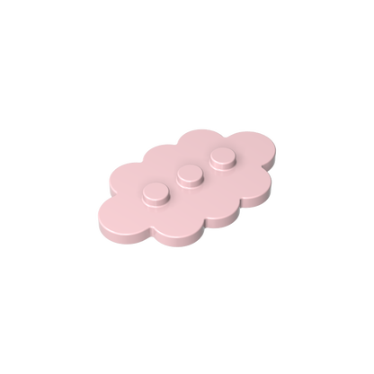 GDS-2138 - Plate Special 3 x 5 Cloud with 3 Center Studs