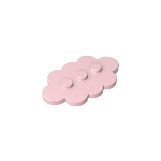 GDS-2138 - Plate Special 3 x 5 Cloud with 3 Center Studs