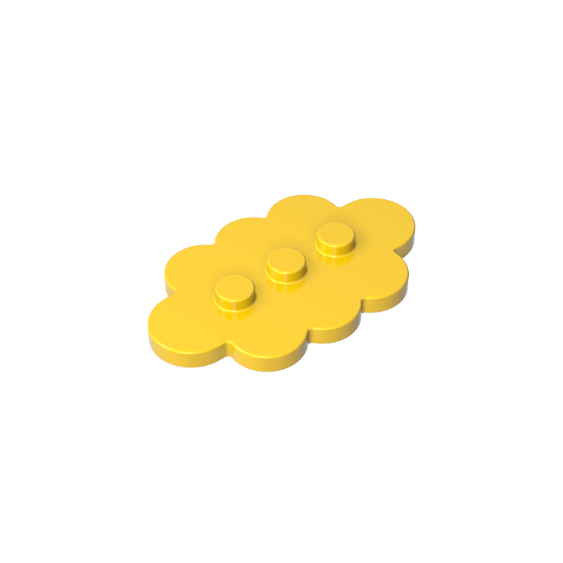 GDS-2138 - Plate Special 3 x 5 Cloud with 3 Center Studs