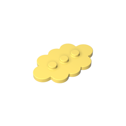 GDS-2138 - Plate Special 3 x 5 Cloud with 3 Center Studs