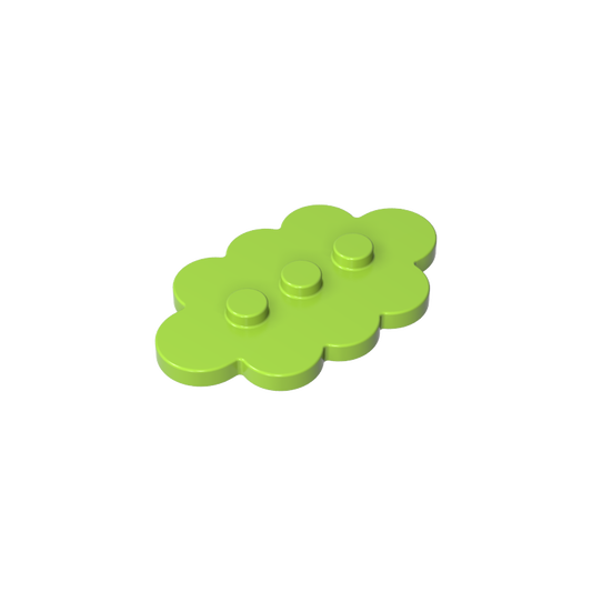 GDS-2138 - Plate Special 3 x 5 Cloud with 3 Center Studs
