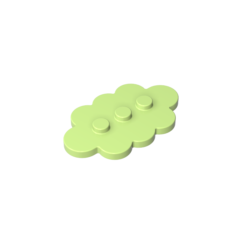 GDS-2138 - Plate Special 3 x 5 Cloud with 3 Center Studs