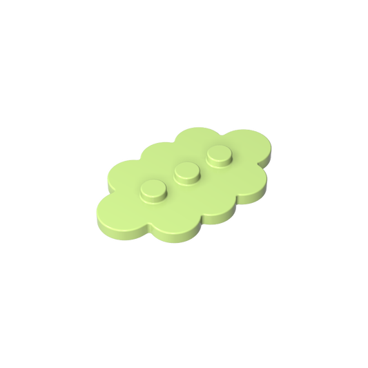 GDS-2138 - Plate Special 3 x 5 Cloud with 3 Center Studs