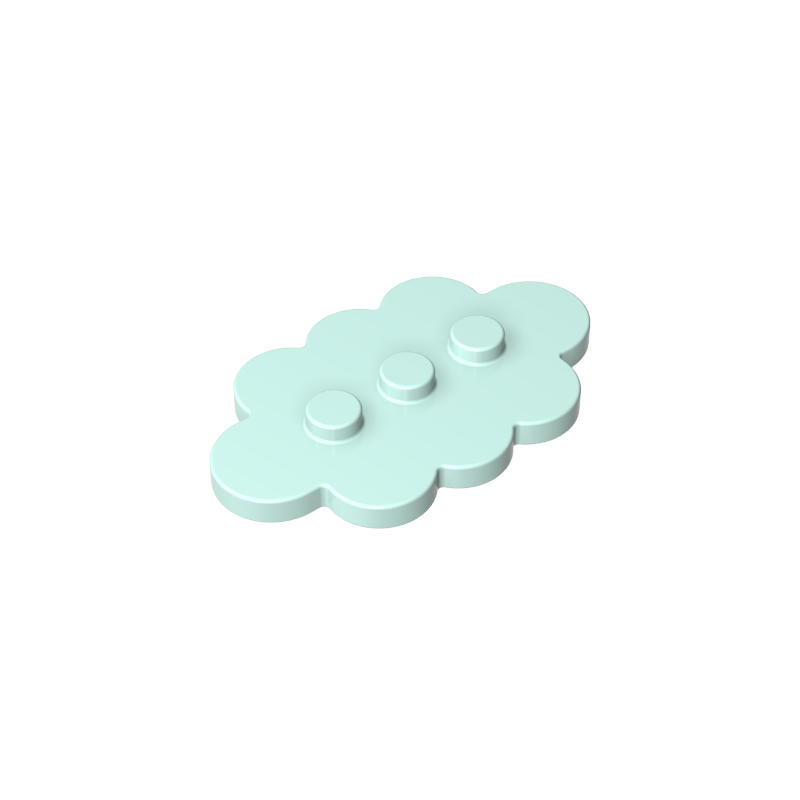GDS-2138 - Plate Special 3 x 5 Cloud with 3 Center Studs
