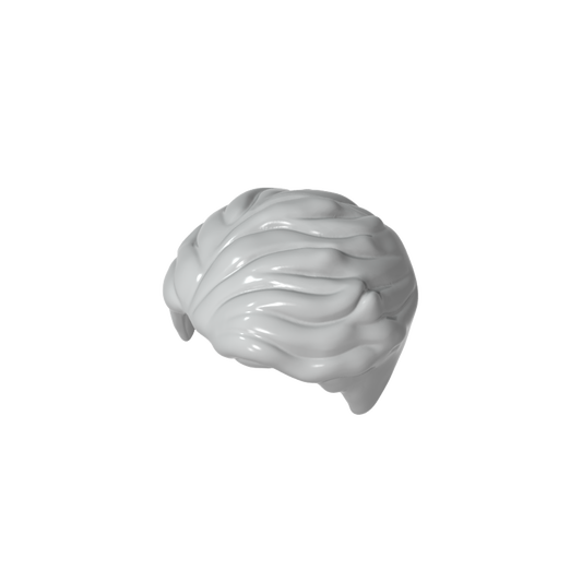 GDS-2155 - Minifig Hair Swept Left Tousled [Plain]