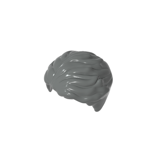 GDS-2155 - Minifig Hair Swept Left Tousled [Plain]