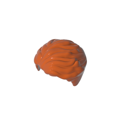 GDS-2155 - Minifig Hair Swept Left Tousled [Plain]