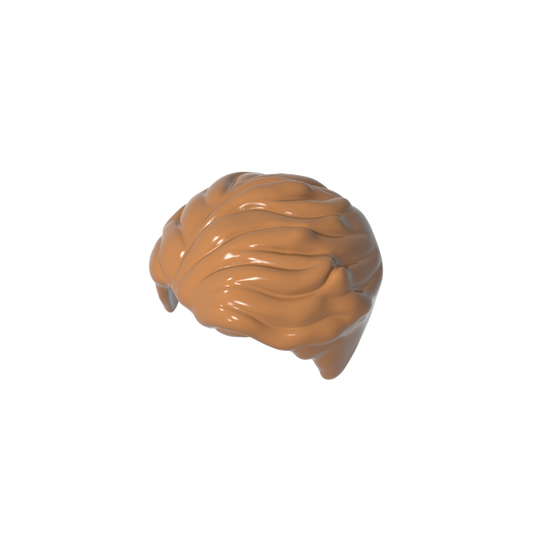 GDS-2155 - Minifig Hair Swept Left Tousled [Plain]