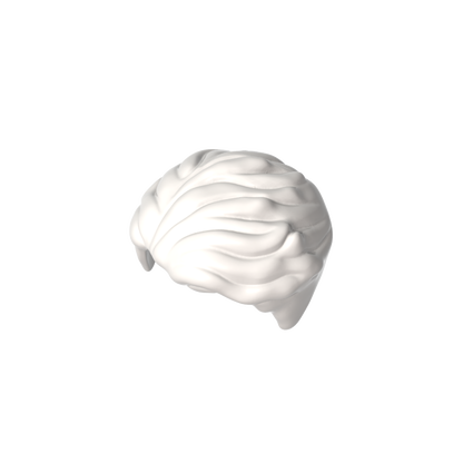GDS-2155 - Minifig Hair Swept Left Tousled [Plain]