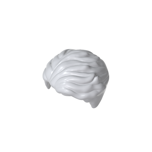 GDS-2155 - Minifig Hair Swept Left Tousled [Plain]