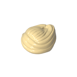 GDS-2173 - Minifig Hair Swept Back Into Bun