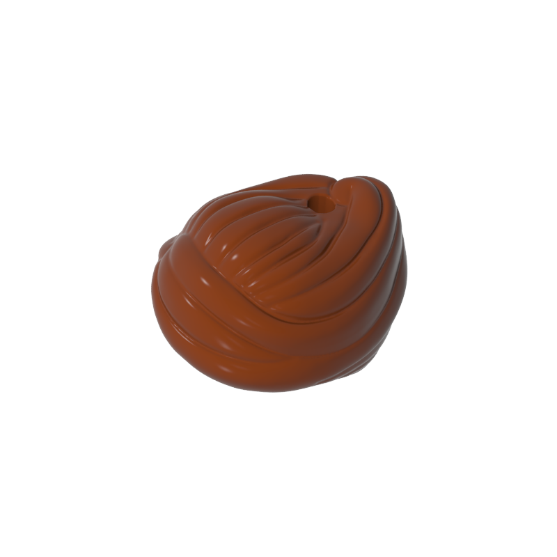 GDS-2173 - Minifig Hair Swept Back Into Bun