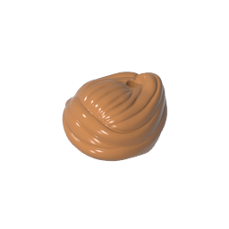 GDS-2173 - Minifig Hair Swept Back Into Bun