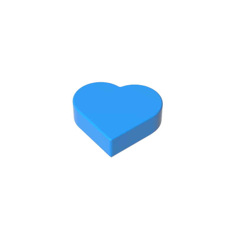 GDS-2175 - Tile 1 x 1 Heart