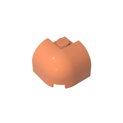GDS-2181 - Brick Curved 2 x 2 x 1 1/3 with Curved Top - Corner
