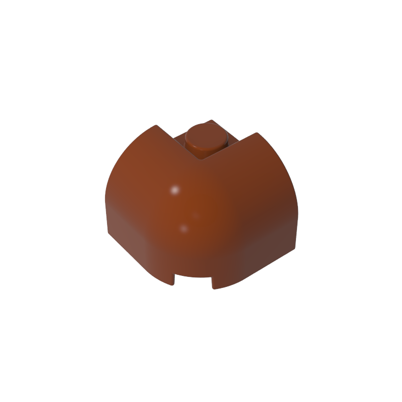 GDS-2181 - Brick Curved 2 x 2 x 1 1/3 with Curved Top - Corner