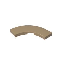 GDS-2182 - Tile 3 x 3 Curved, Macaroni