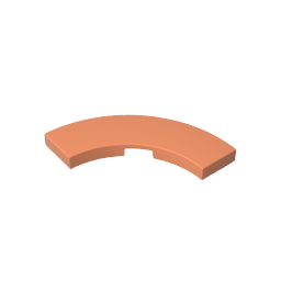 GDS-2182 - Tile 3 x 3 Curved, Macaroni