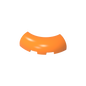 GDS-2189 - Brick Round Corner 3 x 3 x 1 with Bottom Cut Outs [No Studs] [1/4 Arch]
