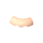 GDS-2189 - Brick Round Corner 3 x 3 x 1 with Bottom Cut Outs [No Studs] [1/4 Arch]