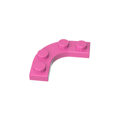 GDS-2191 - Plate Round Corner 3 x 3 with 2 x 2 Round Cutout