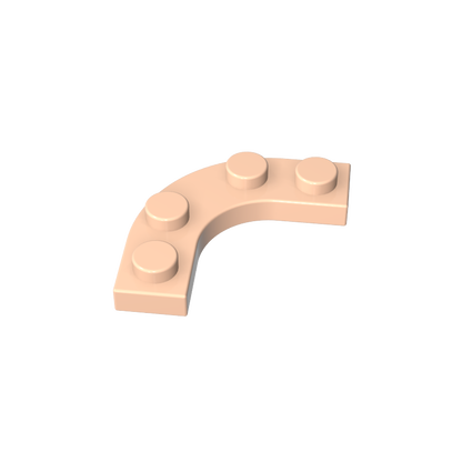 GDS-2191 - Plate Round Corner 3 x 3 with 2 x 2 Round Cutout